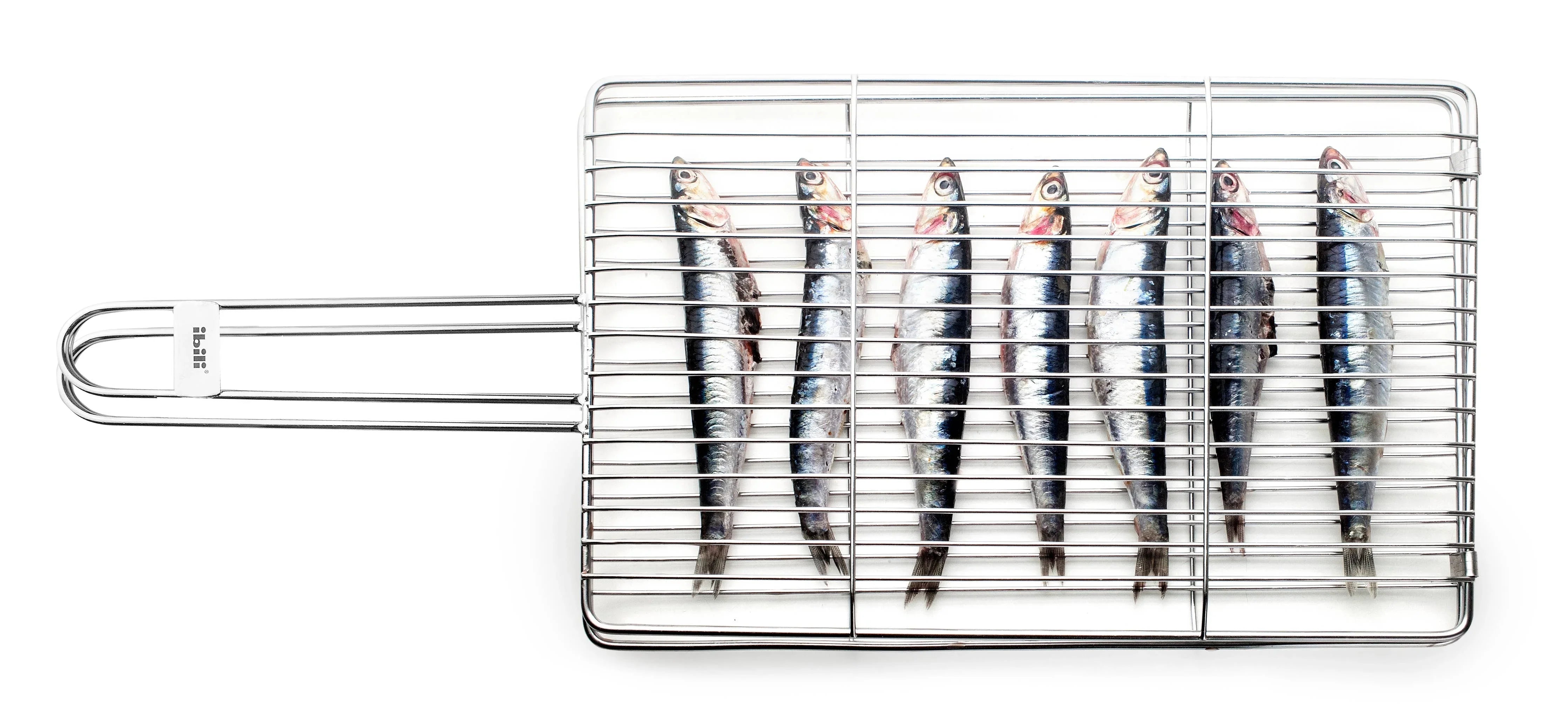 Grill double pour sardines/poulpes