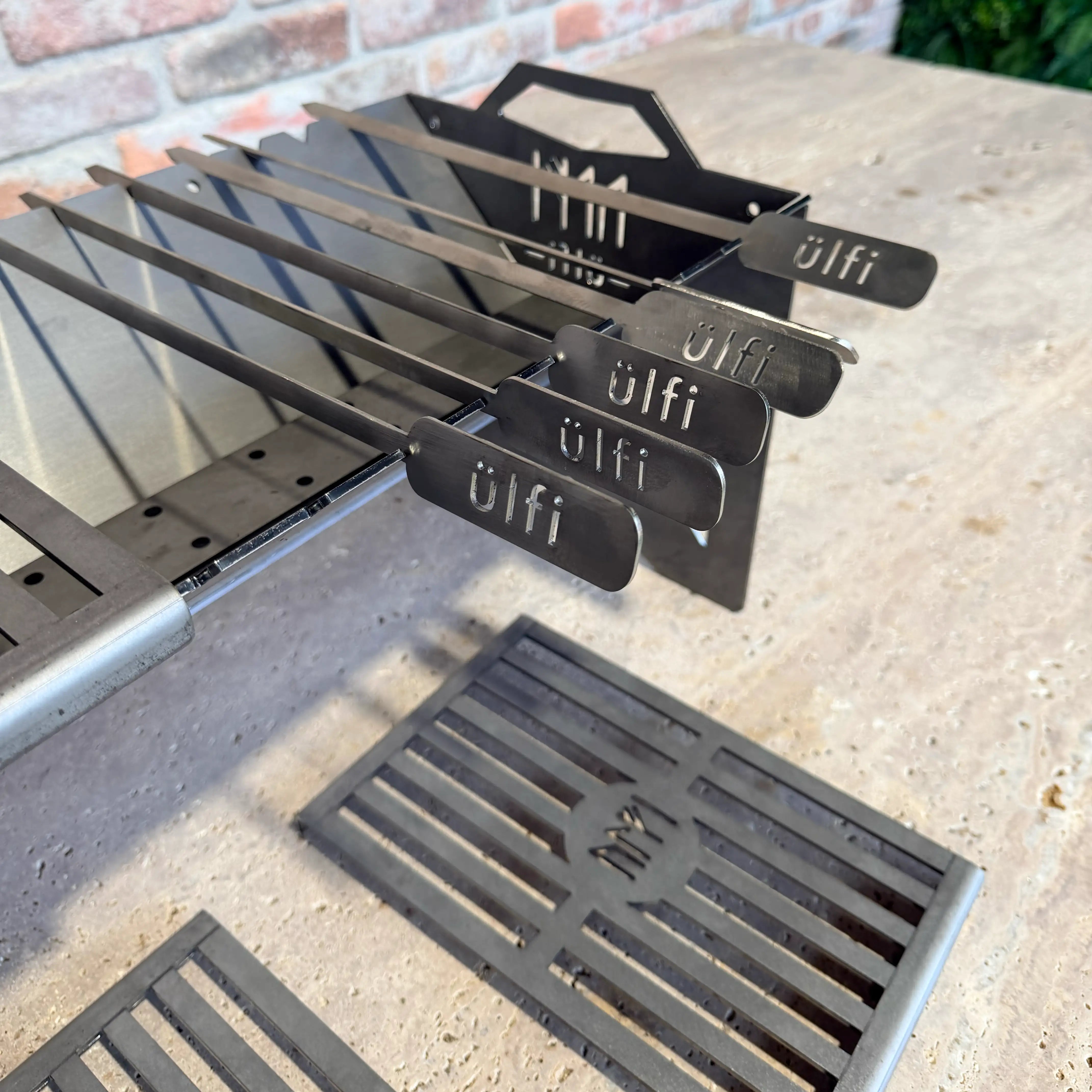 6 Brochettes inox Skoll