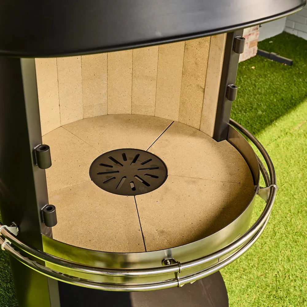 Cheminée de jardin Omega inox