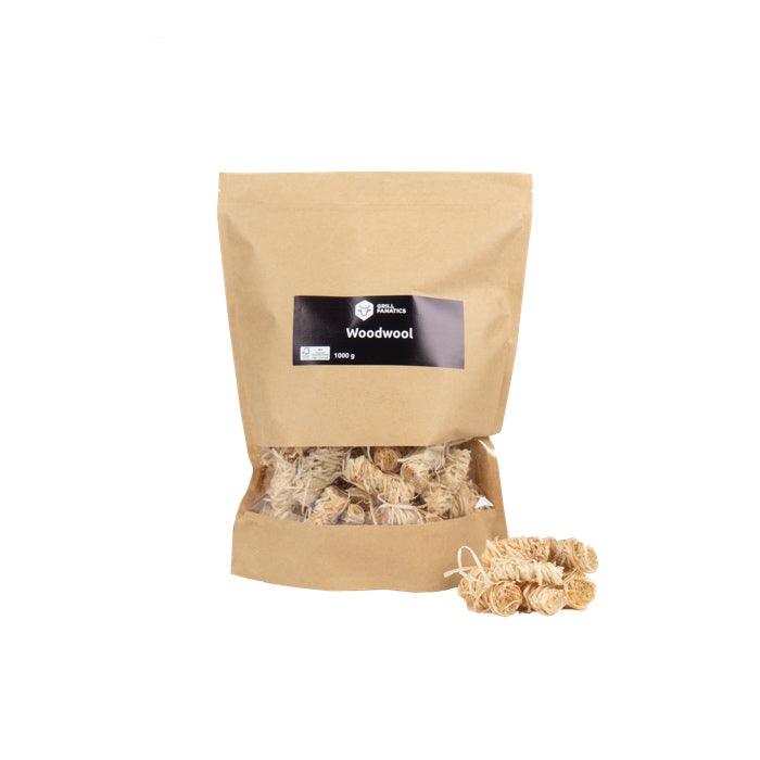 Allume Feu Laine Bois 1kg Combustible Grill Fanatics 