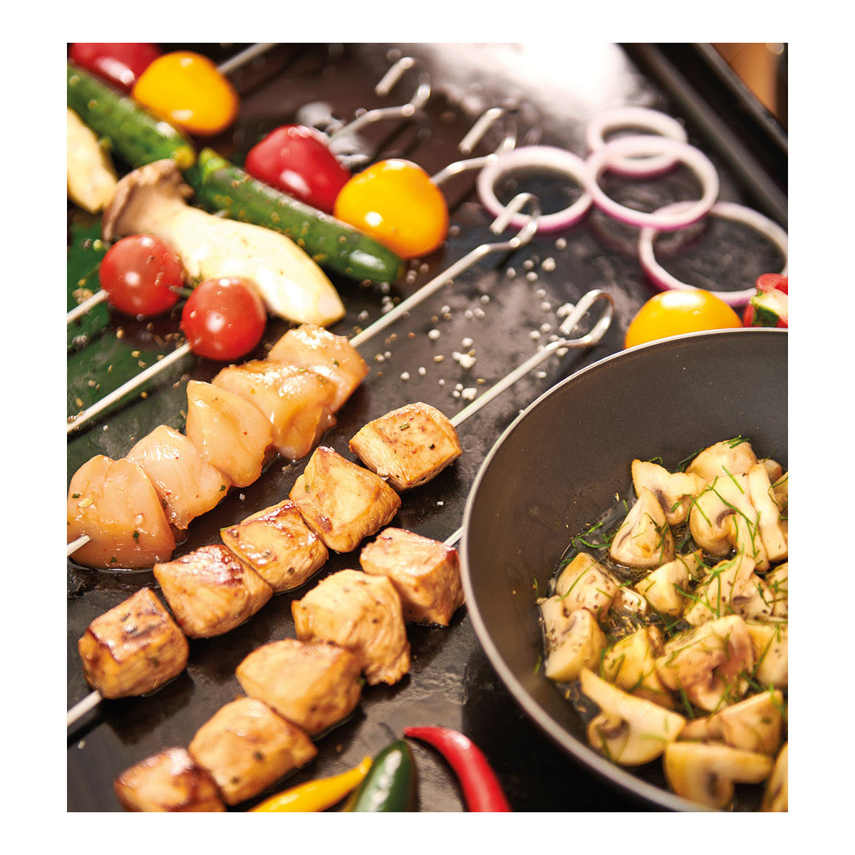 Lot 10 Brochettes inox