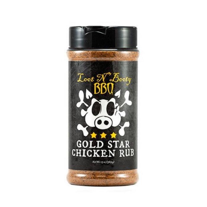 Gold Star Chicken Rub 369gr Volaille Loot N' Booty 