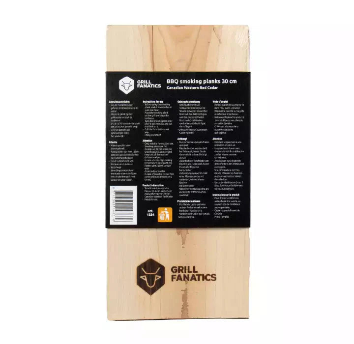 Planche cèdre x 2 - 30cm Grill Fanatics 