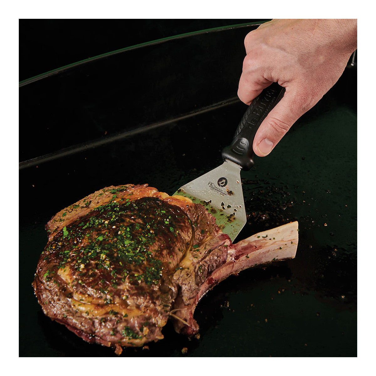 Spatule large inox