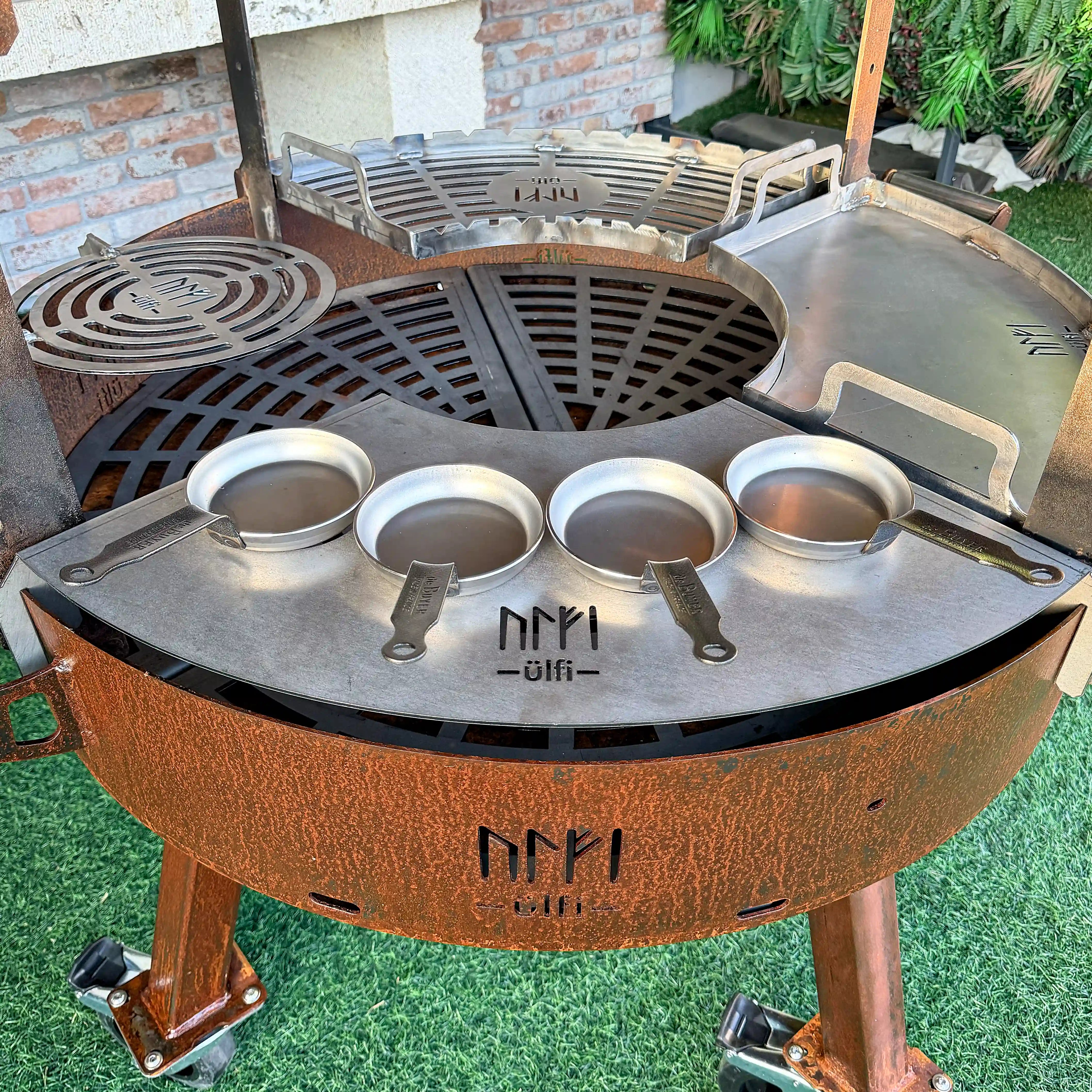 Raclette and blinis pan holder El Fuego